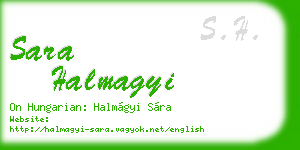 sara halmagyi business card
